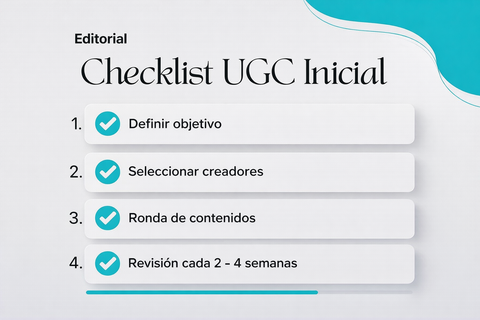 Checklist inicial para lanzar estrategia UGC local